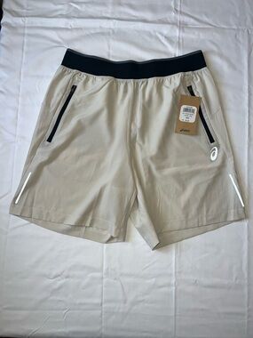 Asics White Shorts Medium